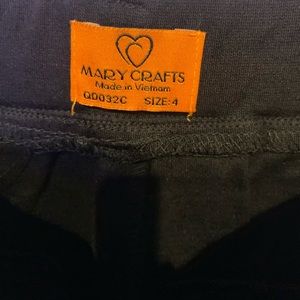 Mary crafts black pants